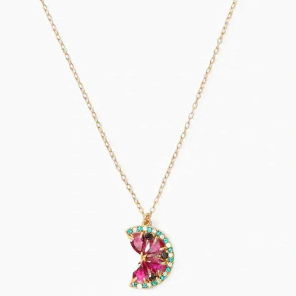 $79 Kate Spade Watermelon Mini Pendant Necklace - Picture 7 of 7